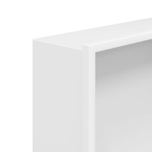 Εσοχή Ντους Βουρστ. Λευκό Ματ 32x32x9 εκ. Αν. Ατσάλι