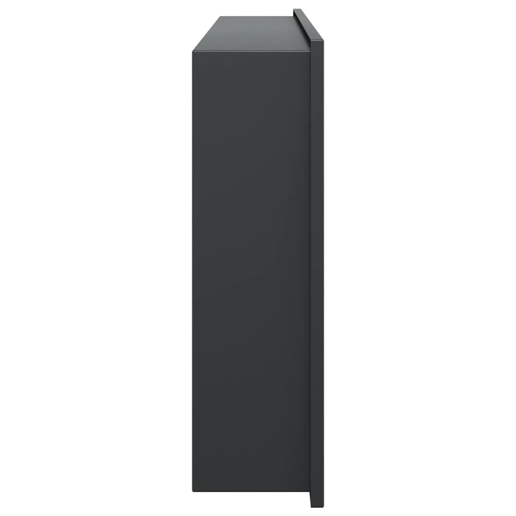 Εσοχή Ντους Βουρστ. Μαύρο Ματ 62x32x9 εκ. Αν. Ατσάλι