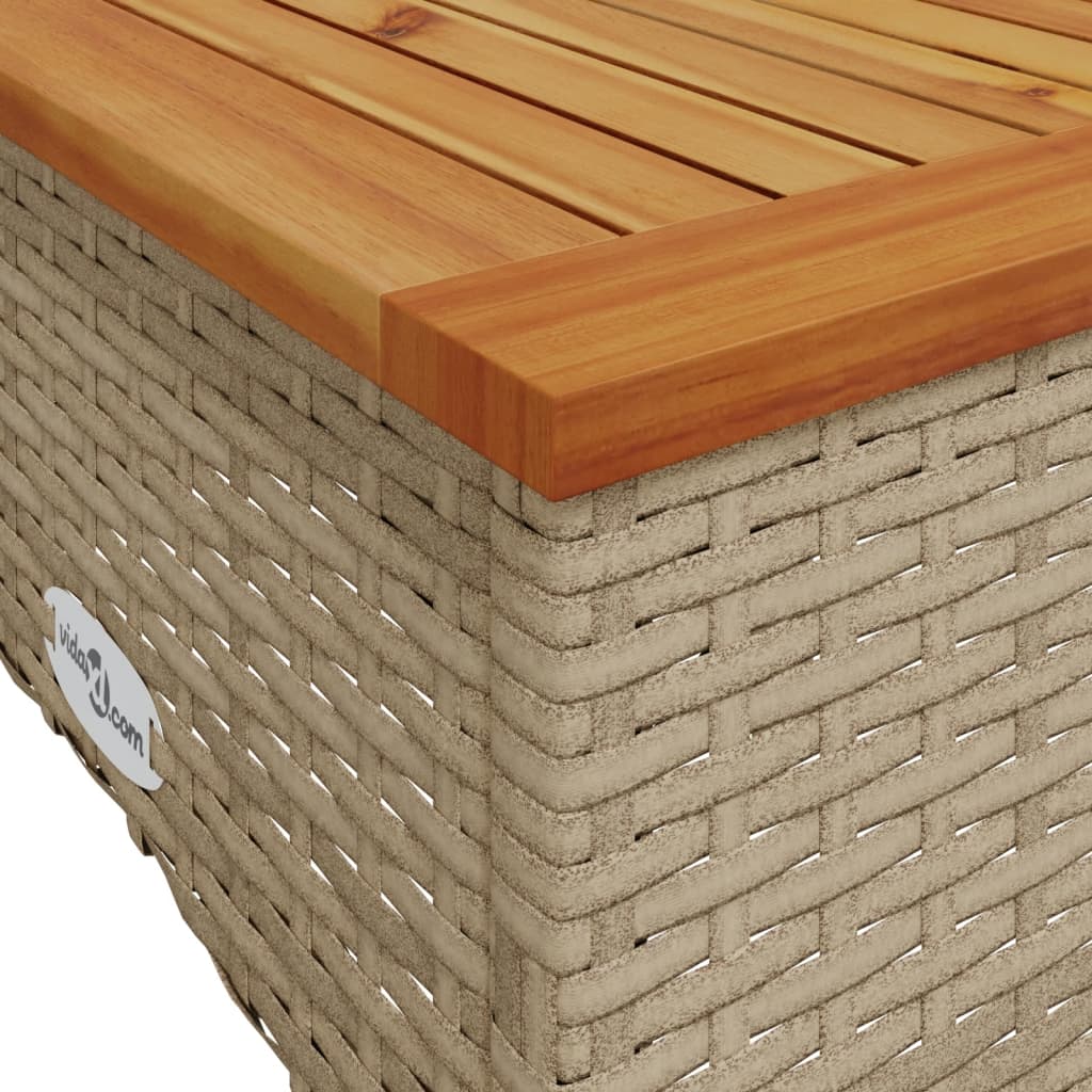 Σετ Καναπές Κήπου 3 τεμ. Μπεζ Συνθετικό Ρατάν με Μαξιλάρια