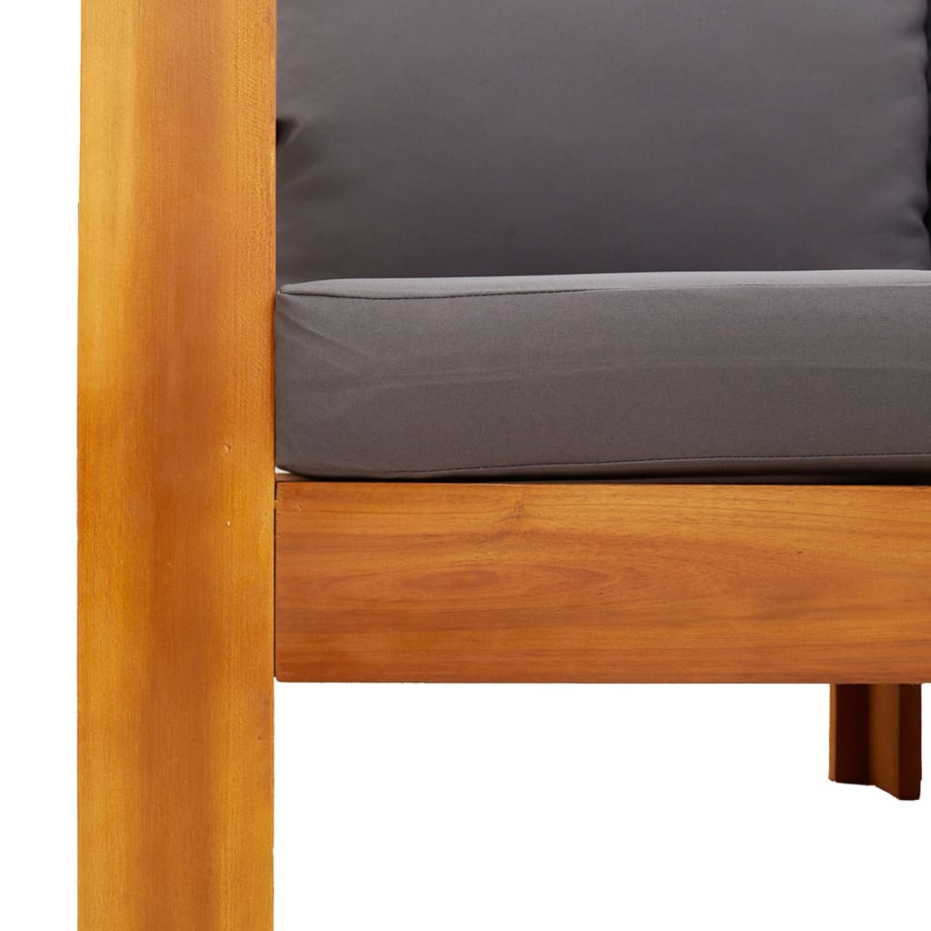 Σαλόνι Κήπου 5 Τεμαχίων από Μασίφ Ξύλο Ακακίας με Μαξιλάρια - Pakobazaar