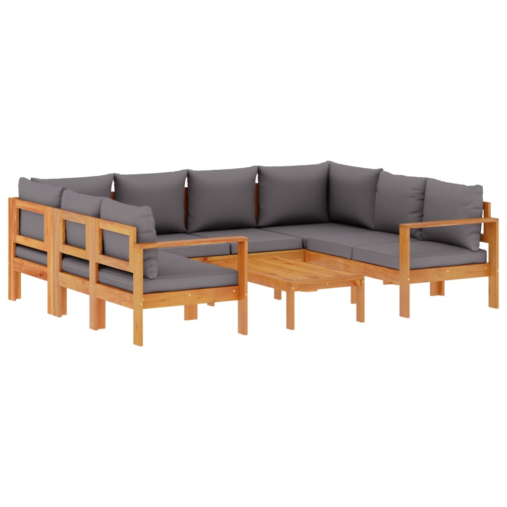Σαλόνι Κήπου Σετ 6 Τεμαχίων από Μασίφ Ξύλο Ακακίας με Μαξιλάρια
