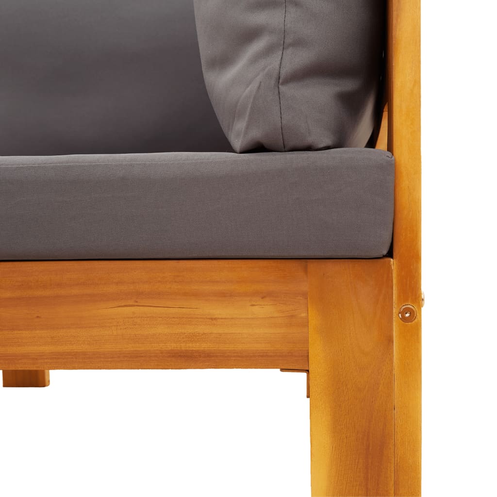 Σαλόνι Κήπου 5 Τεμαχίων από Μασίφ Ξύλο Ακακίας με Μαξιλάρια