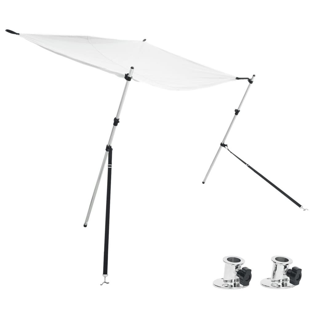 Επέκταση Σκιάστρου Σχήμα Τ Λευκή 174x205x(115-194) εκ.