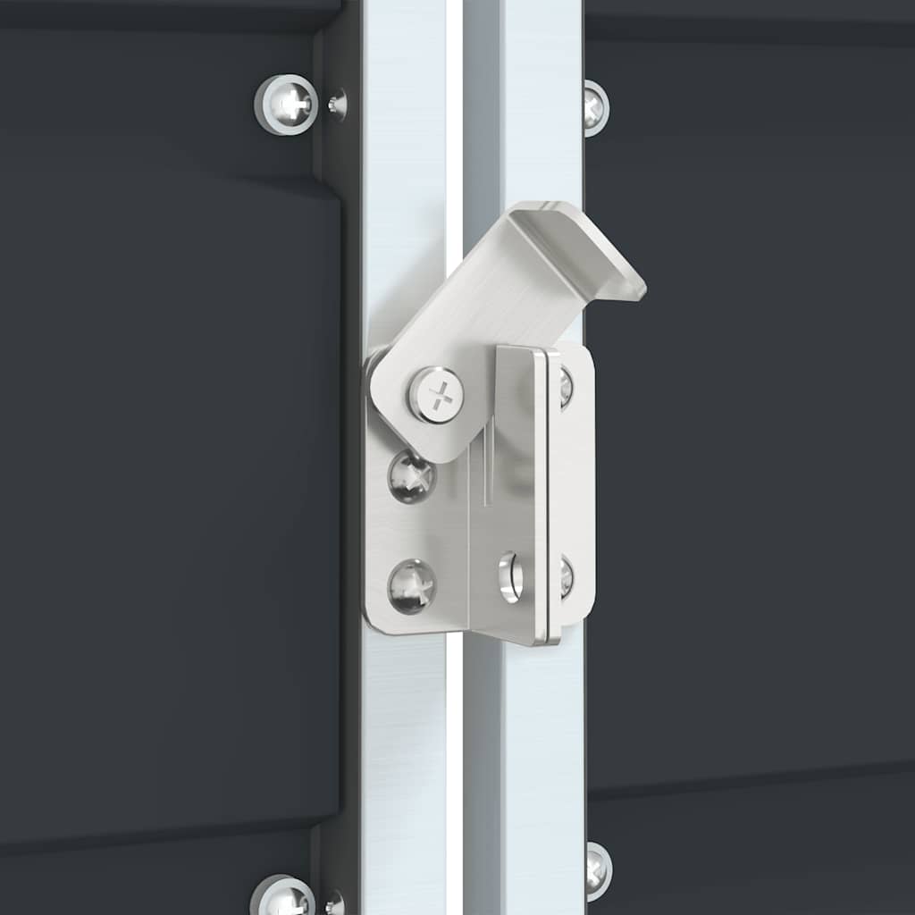 Πλαίσιο Κάδου Απορριμμάτων 1 Κάδος Ανθρακί 72x81x115 εκ. Ατσάλι - Pakobazaar