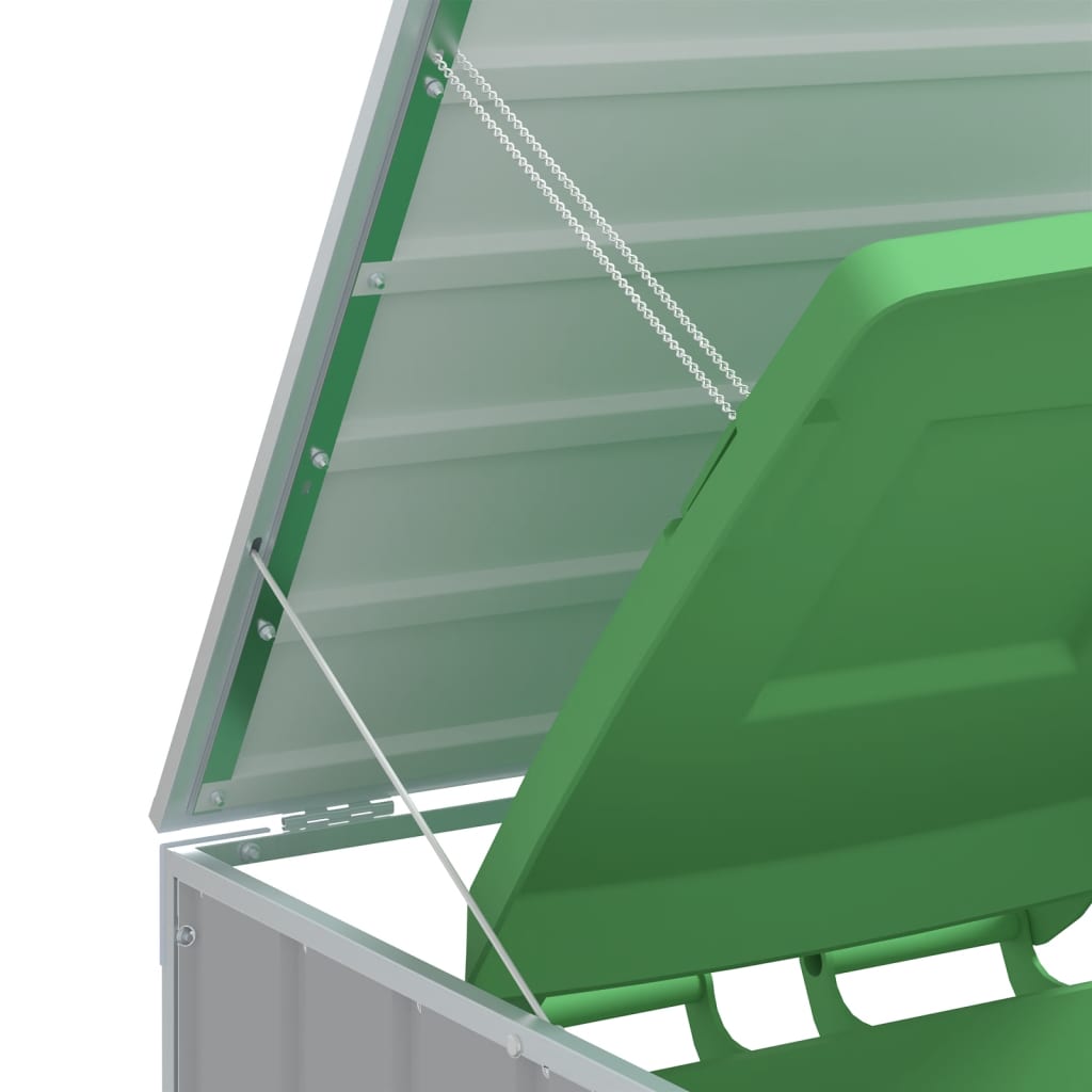 Πλαίσιο Κάδων Απορριμμάτων Τριπλό Κάδοι 216x81x115 εκ. Ατσάλι - Pakobazaar