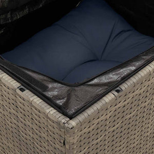 Σαλόνι Κήπου 12 Τεμαχίων Γκρι από Συνθετικό Ρατάν με Μαξιλάρια