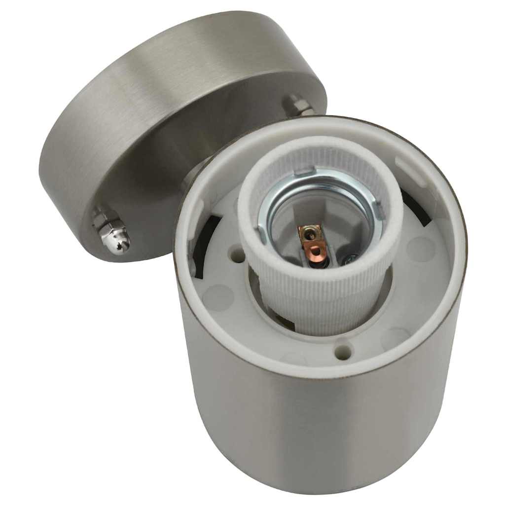 Φωτιστικό Τοίχου Για Εξωτερικούς Χώρους 2 pcs Ασημί