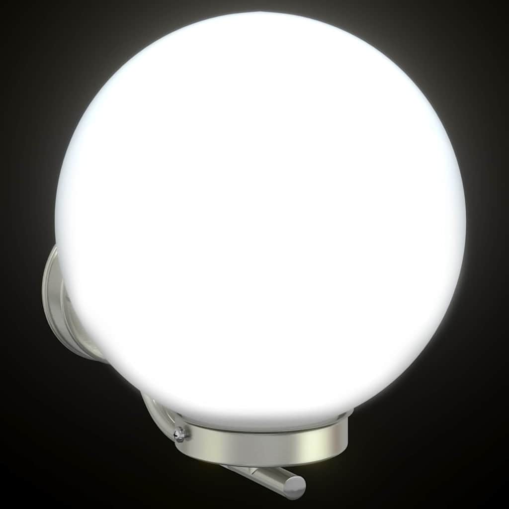 Φωτιστικό Τοίχου Για Εξωτερικούς Χώρους 2 pcs Ασημί