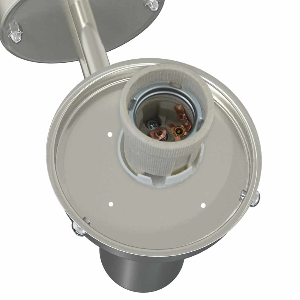 Φωτιστικό Τοίχου Για Εξωτερικούς Χώρους Ασημί 28 x 25 x 38 εκ