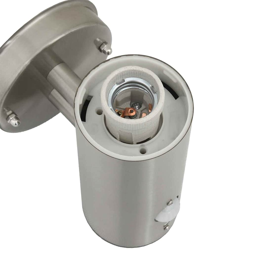 Φωτιστικό Τοίχου Για Εξωτερικούς Χώρους Ασημί 15 x 7,5 x 33 εκ