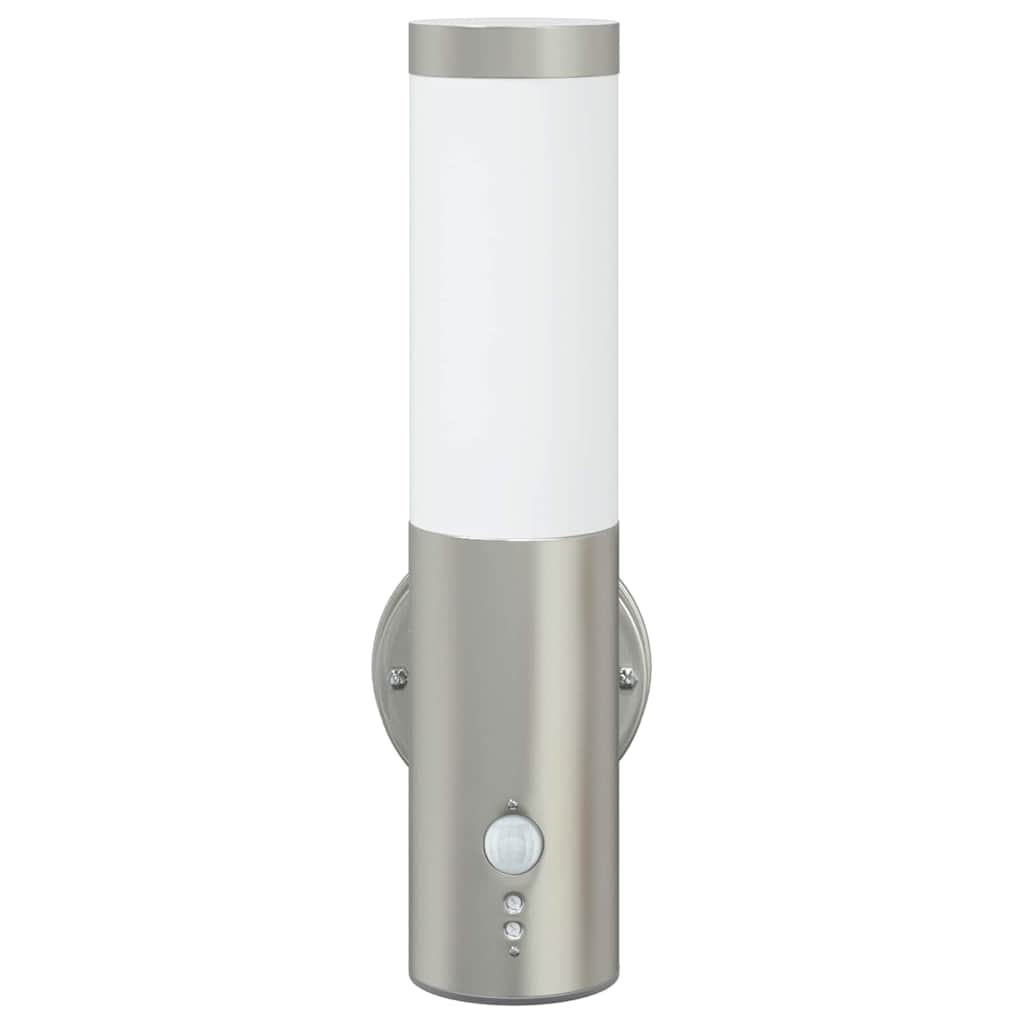 Φωτιστικό Τοίχου Για Εξωτερικούς Χώρους Ασημί 15 x 7,5 x 33 εκ