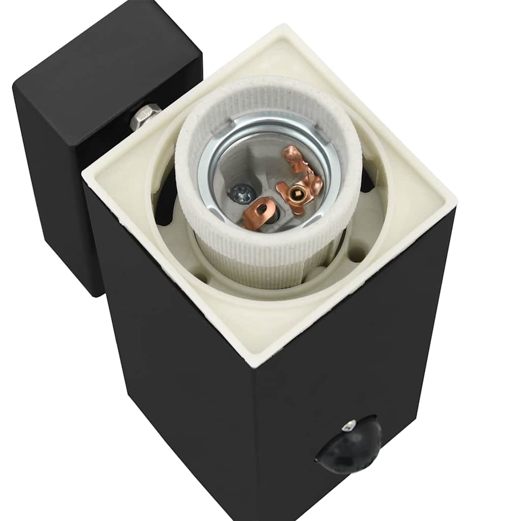 Φωτιστικό Τοίχου Για Εξωτερικούς Χώρους 2 pcs Μαύρο