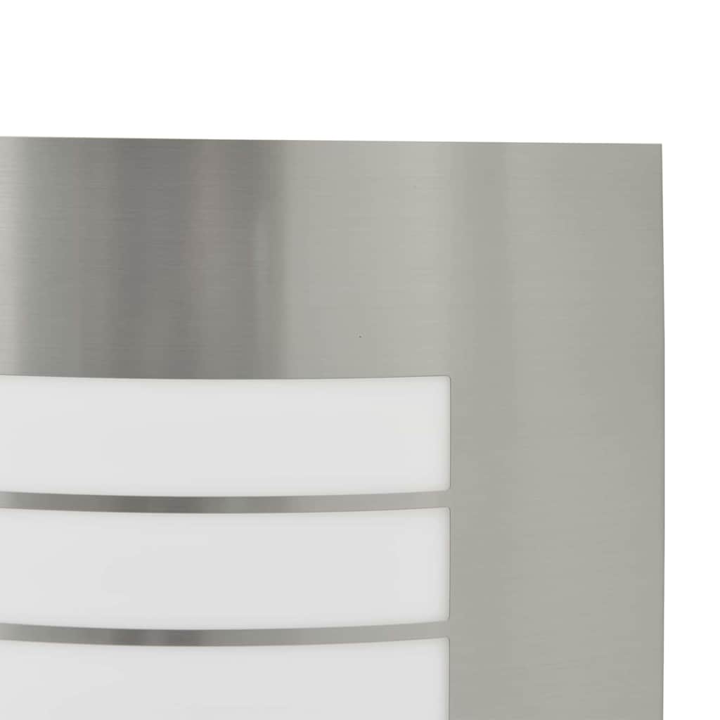 Φωτιστικό Τοίχου Για Εξωτερικούς Χώρους 2 pcs Ασημί