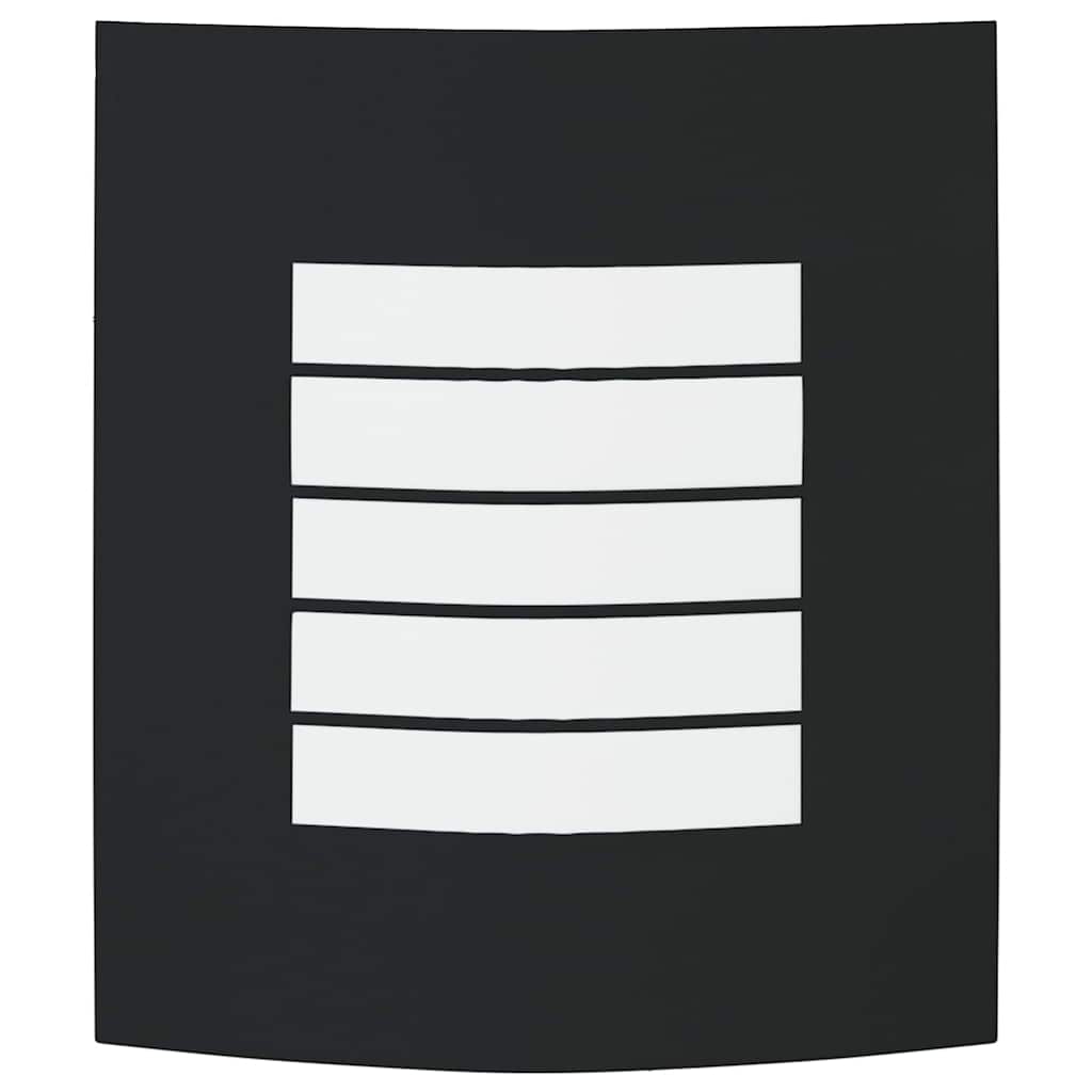 Φωτιστικό Τοίχου Για Εξωτερικούς Χώρους 2 pcs Μαύρο