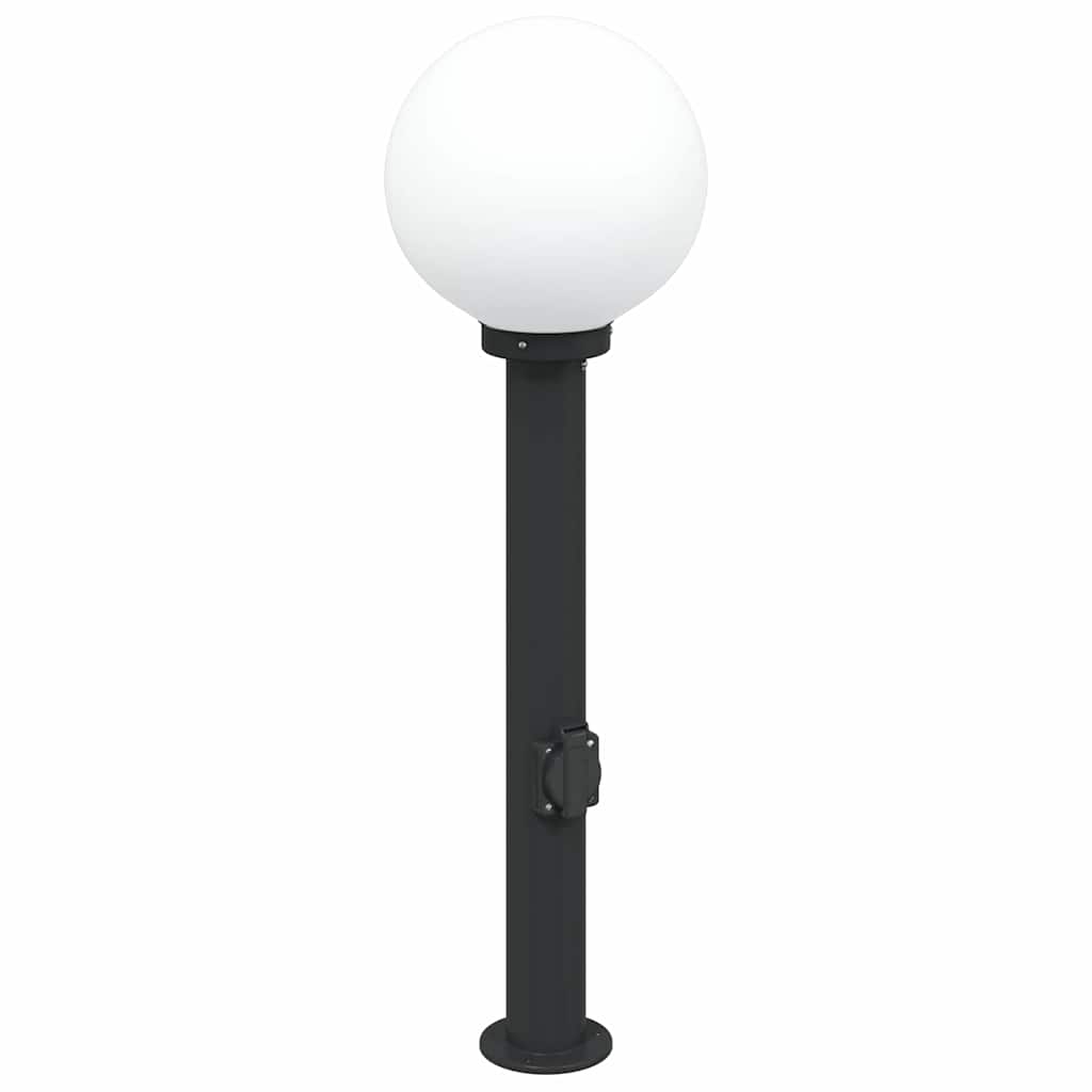 Φωτιστικό Κολωνάκι με Πρίζα Μαύρο IP44 80 εκ. - Pakobazaar
