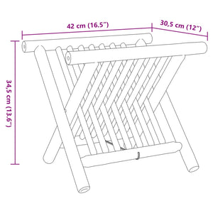 Θήκη Περιοδικών 42 x 30,5 x 34,5 εκ. Μπαμπού