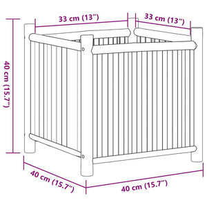 Ζαρντινιέρα 40 x 40 x 40 εκ. από Μπαμπού