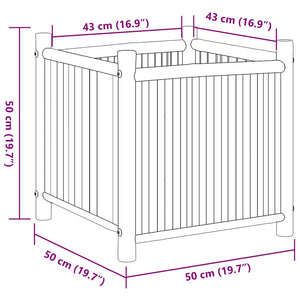 Ζαρντινιέρα 50x50x50 εκ. από Μπαμπού - Pakobazaar