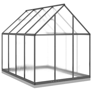 Θερμοκήπιο με Πλαίσιο Βάσης Ανθρακί 224x169x202 εκ. Αλουμινίου