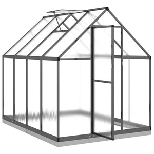 Θερμοκήπιο με Πλαίσιο Βάσης Ανθρακί 224x169x202 εκ. Αλουμινίου