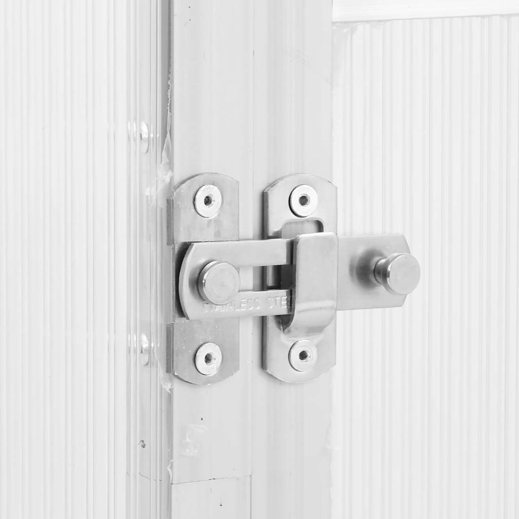 Θερμοκήπιο με Πλαίσιο Βάσης Ασημί 334x169x195 εκ. Αλουμινίου