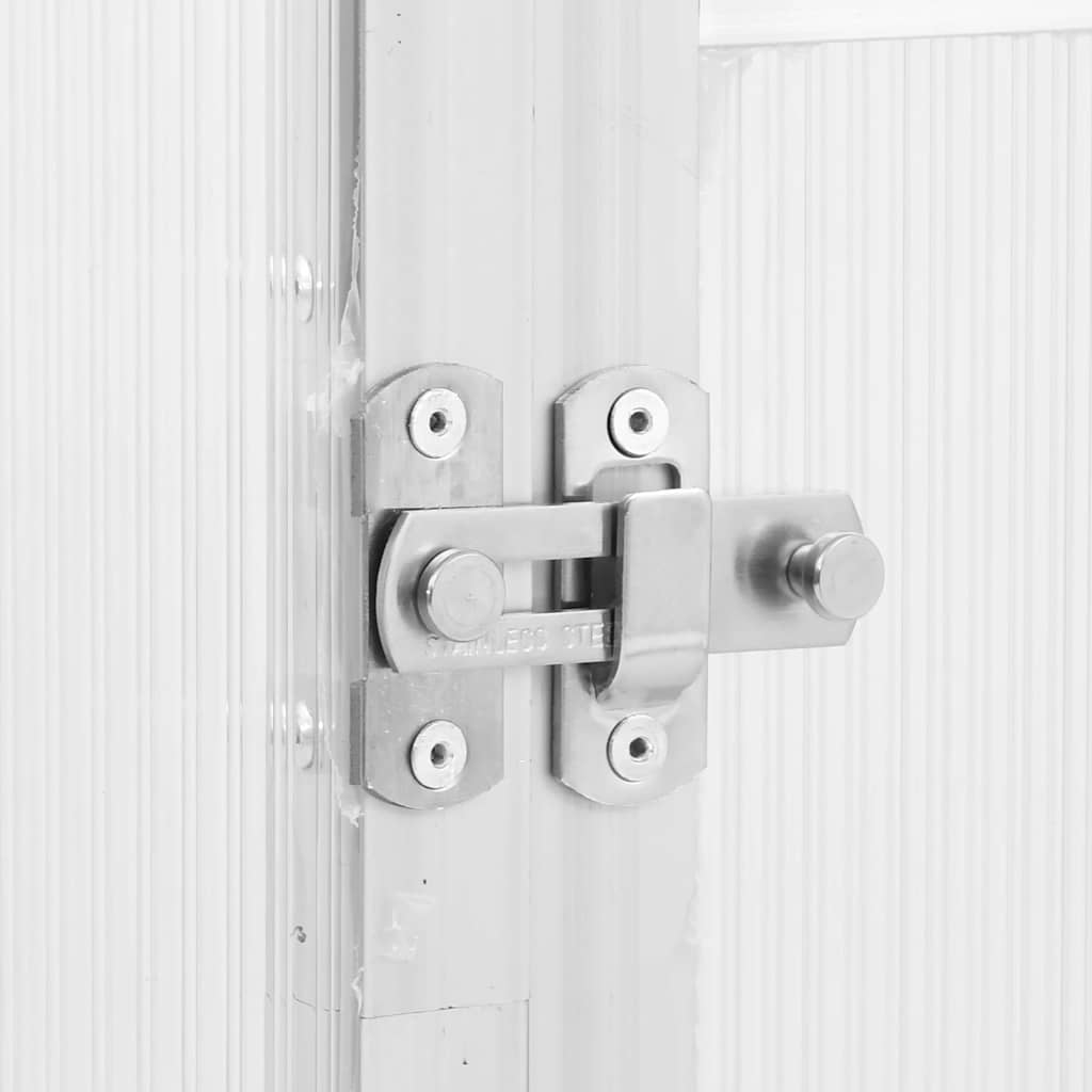 Θερμοκήπιο με Πλαίσιο Βάσης Ασημί 445x169x195 εκ. Αλουμινίου