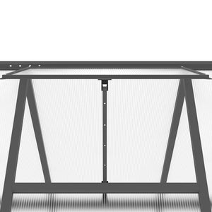 Θερμοκήπιο με Πλαίσιο Βάσης Ανθρακί 445x169x195 εκ. Αλουμίνιο