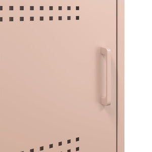 Κομοδίνο Ροζ 36x39x50,5 εκ. από Χάλυβα