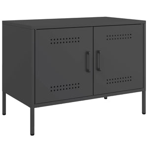 Έπιπλα Τηλεόρασης 2 τεμ. Μαύρο 68x39x50,5 εκ. από Χάλυβα - Pakobazaar