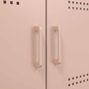 Έπιπλα Τηλεόρασης 2 τεμ. Ροζ 68x39x50,5 εκ. από Χάλυβα