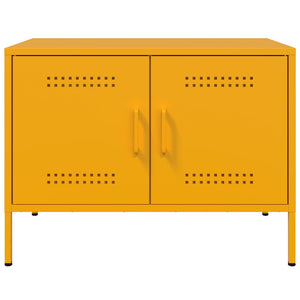 Έπιπλο Τηλεόρασης Μουσταρδί Κίτρινο 68x39x50,5 εκ. από Ατσάλι - Pakobazaar
