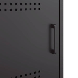Έπιπλο Τηλεόρασης Μαύρο 100,5x39x50,5 εκ. Ατσάλινο