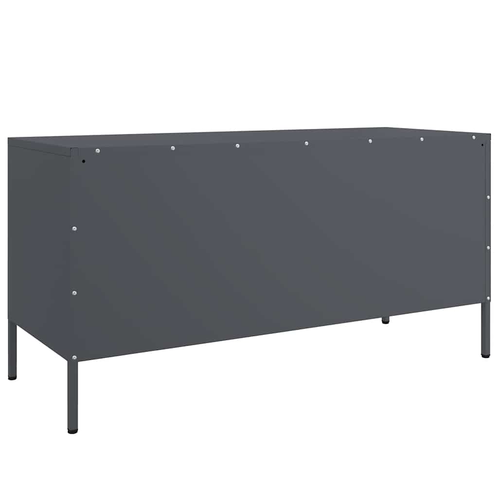 Έπιπλο Τηλεόρασης Ανθρακί 100,5x39x50,5 εκ. από Ατσάλι - Pakobazaar