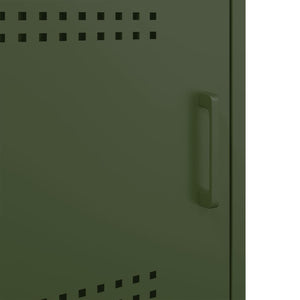 Έπιπλο Τηλεόρασης Πράσινο Λαδί 100,5x39x50,5 εκ. από Ατσάλι