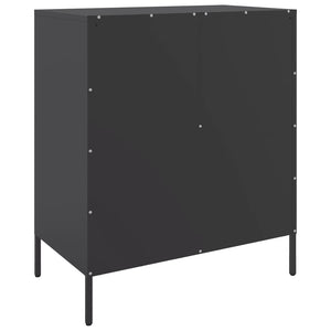 Ντουλάπι Μαύρο 68x39x79 εκ. από Ατσάλι