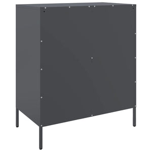 Μπουφές Ανθρακί 68x39x79 εκ. από Ατσάλι - Pakobazaar