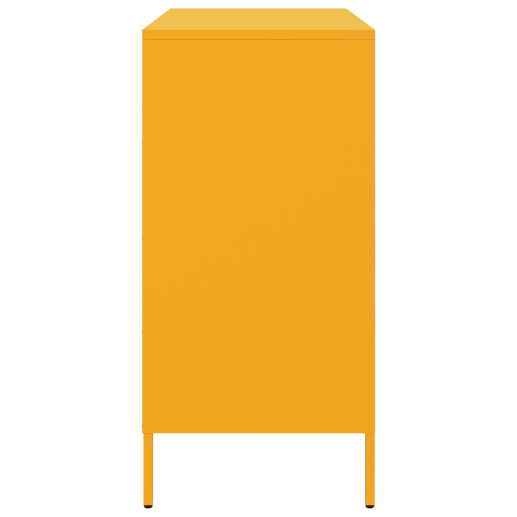 Ντουλάπι Μουσταρδί 68x39x79 εκ. από Ατσάλι