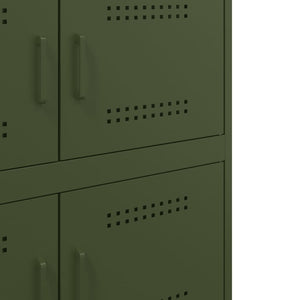 Ντουλάπι Πράσινο Λαδί 68x39x79 εκ. από Ατσάλι
