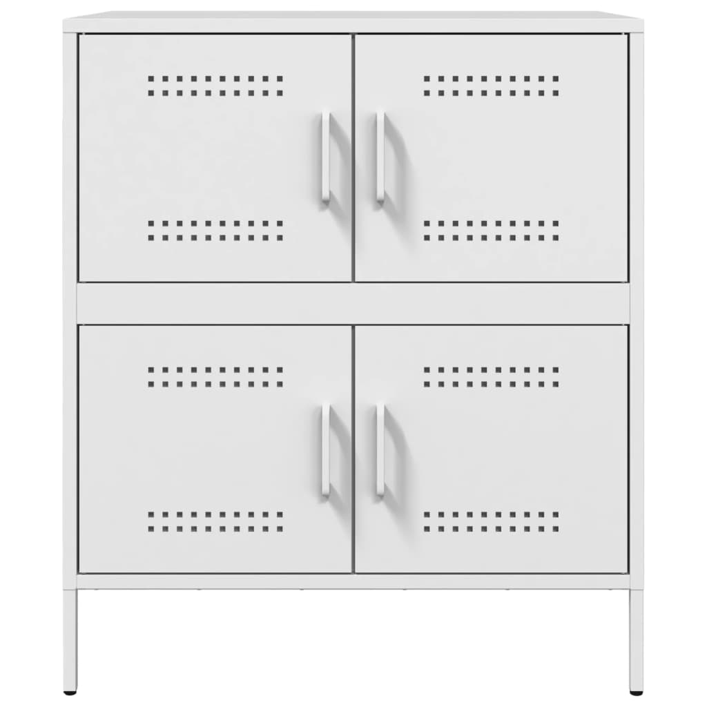 Μπουφές Λευκός 68x39x79 εκ. από Ατσάλι