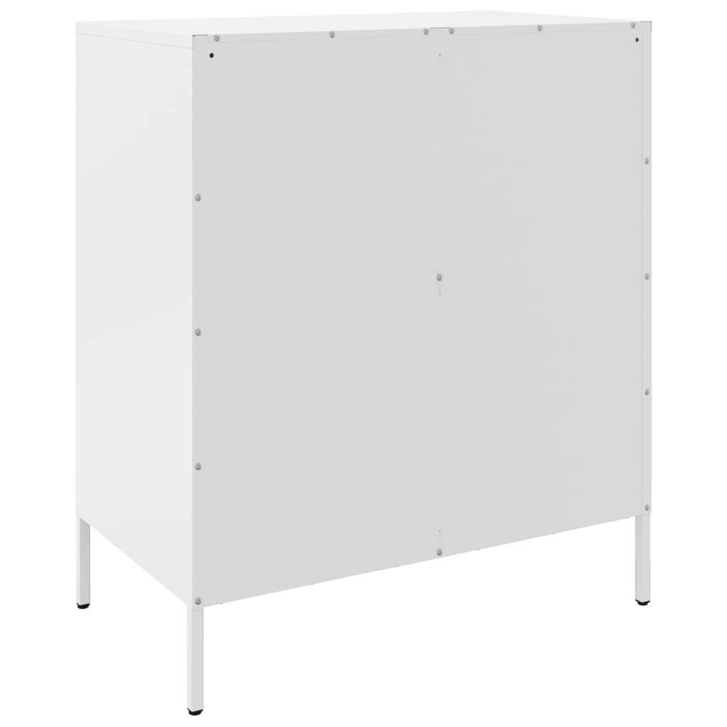 Μπουφές Λευκός 68x39x79 εκ. από Ατσάλι