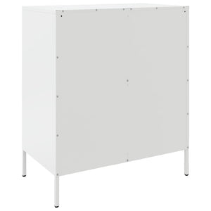 Μπουφές Λευκός 68x39x79 εκ. από Ατσάλι