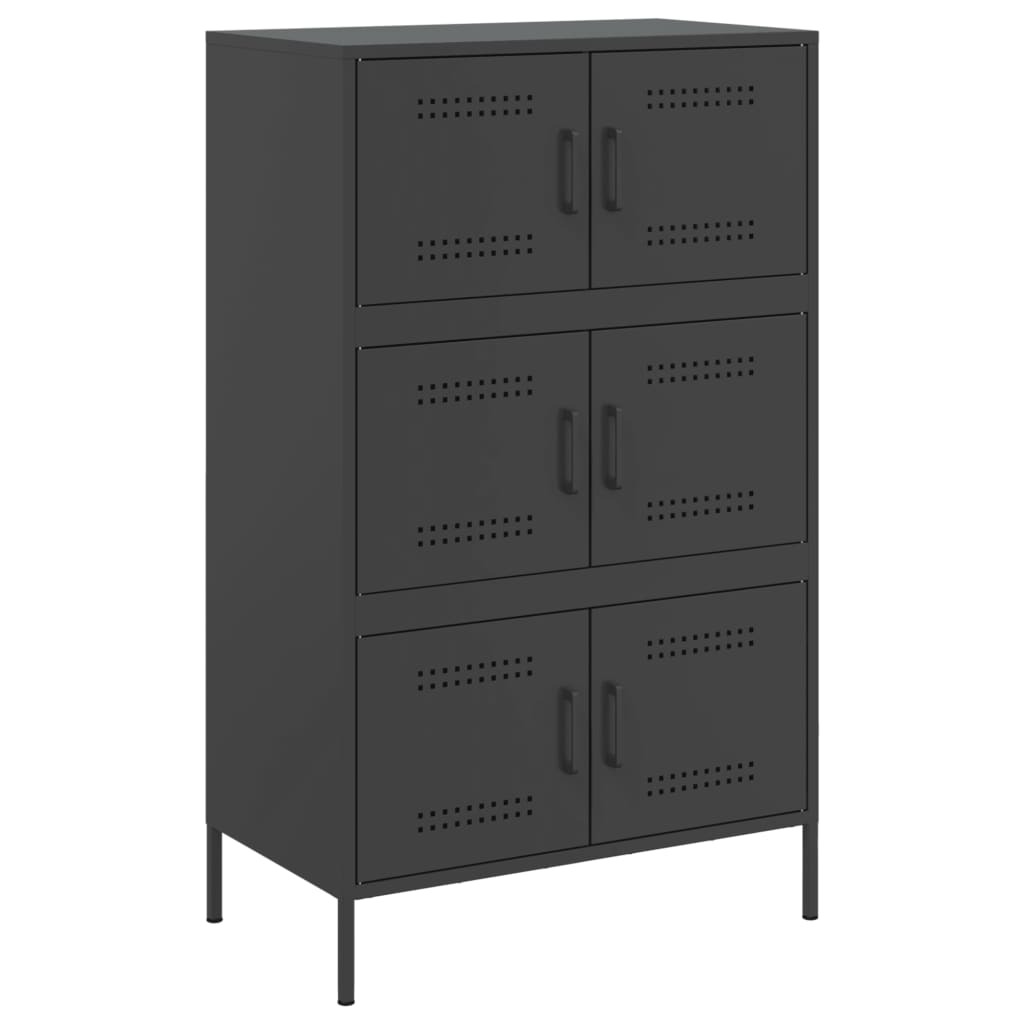 Ντουλάπι Μαύρο 68x39x113 εκ. από Ατσάλι