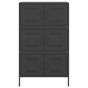 Ντουλάπι Μαύρο 68x39x113 εκ. από Ατσάλι