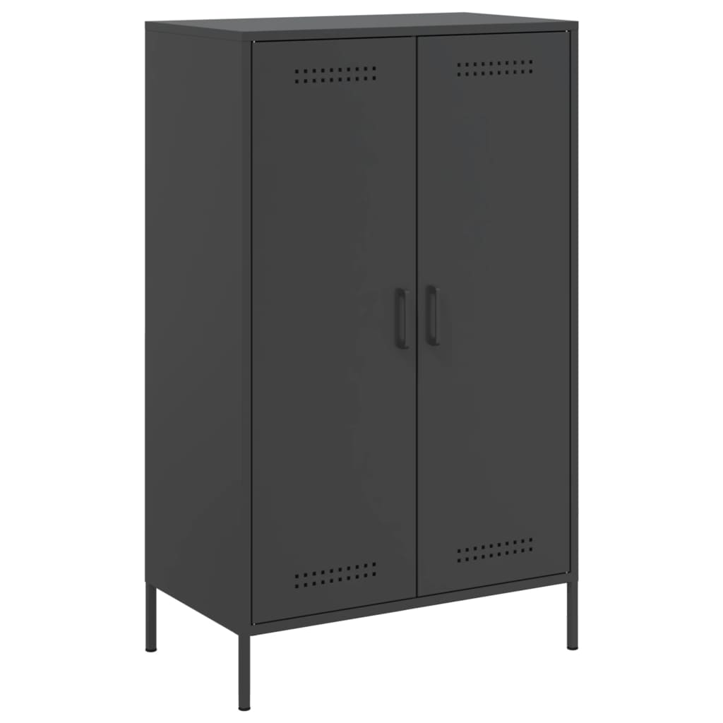 Ντουλάπι Μαύρο 68x39x113 εκ. από Ατσάλι