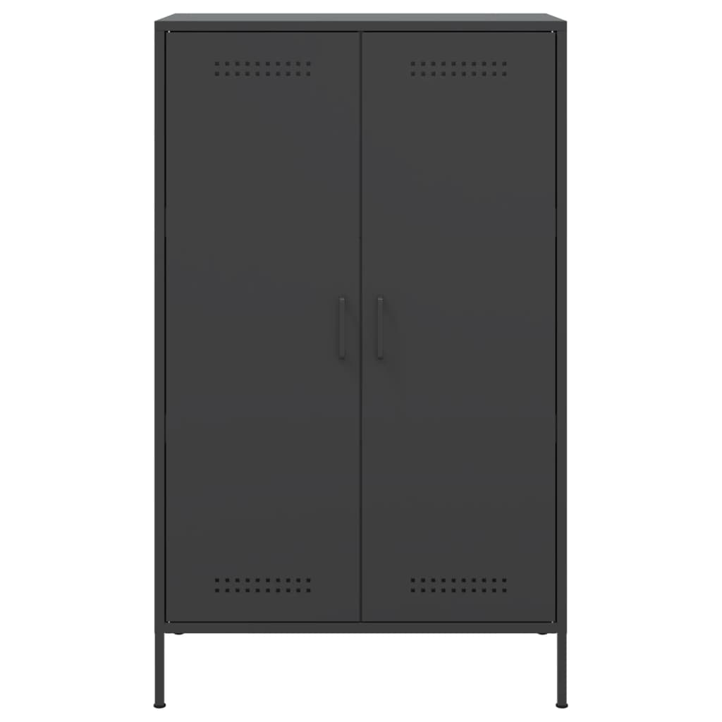 Ντουλάπι Μαύρο 68x39x113 εκ. από Ατσάλι