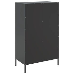 Ντουλάπι Μαύρο 68x39x113 εκ. από Ατσάλι