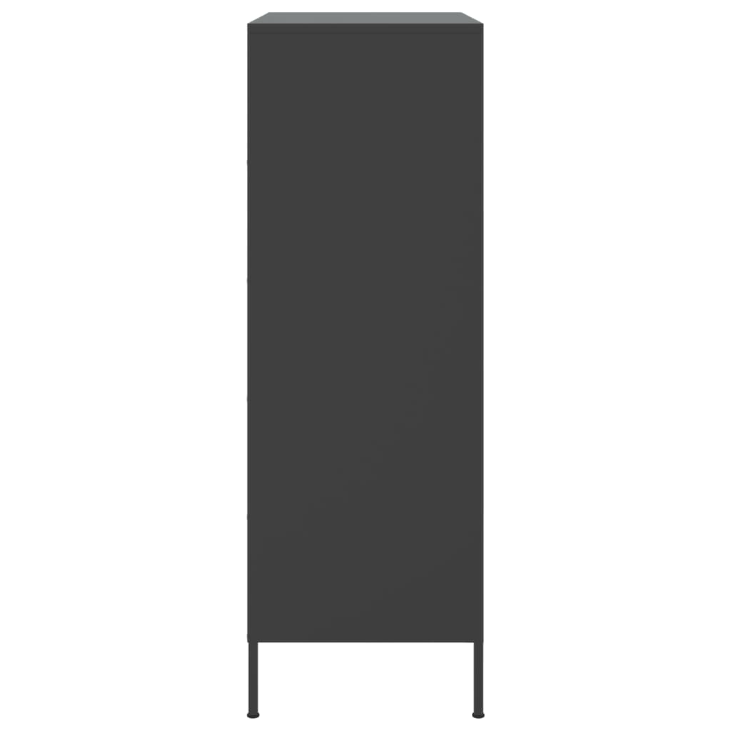 Ραφιέρα Μαύρη 68x39x113 εκ. από Ατσάλι