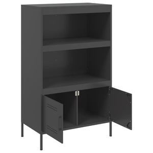 Ραφιέρα Μαύρη 68x39x113 εκ. από Ατσάλι