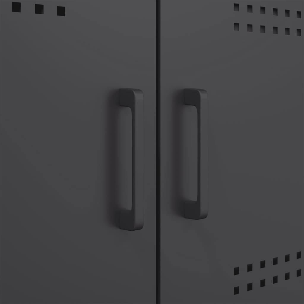 Ραφιέρα Μαύρη 68x39x113 εκ. από Ατσάλι