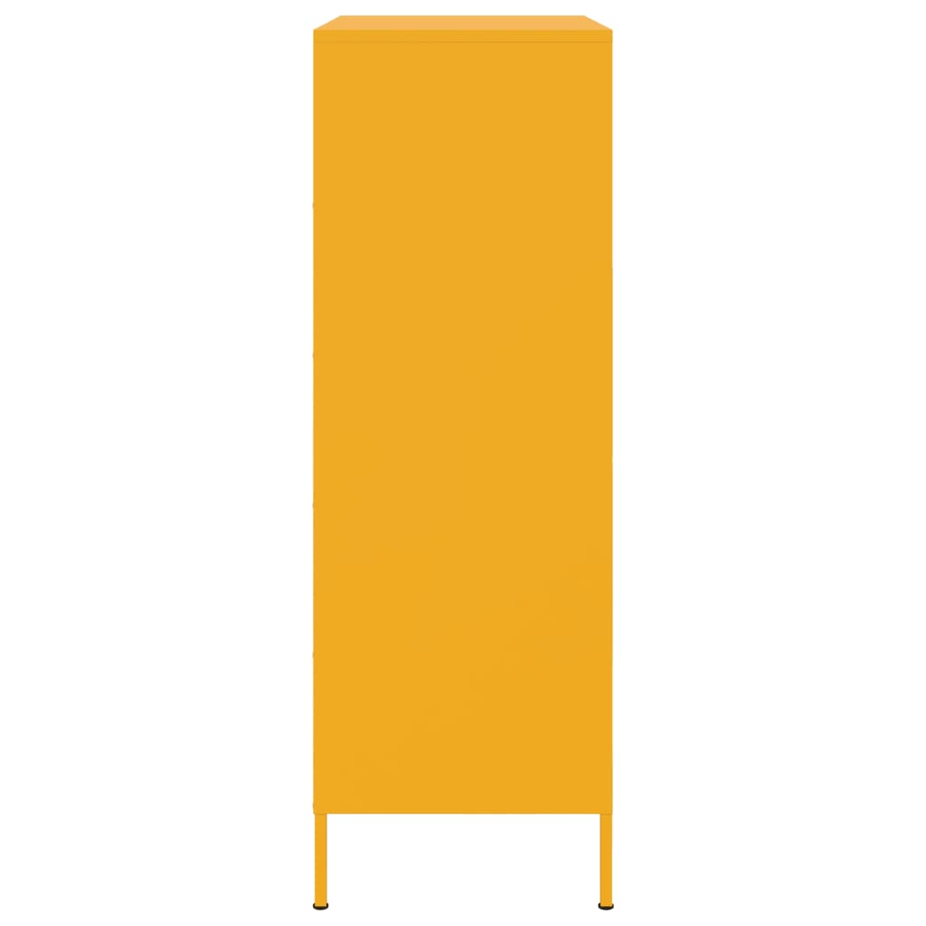 Ραφιέρα Μουσταρδί 68x39x113 εκ. από Ατσάλι - Pakobazaar